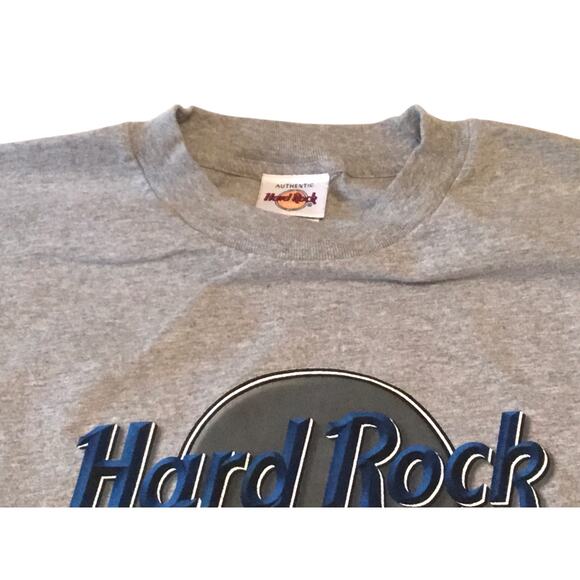 Hard Rock Cafe T-Shirt New York Gray X-Large Classic Logo - Picture 2 of 4